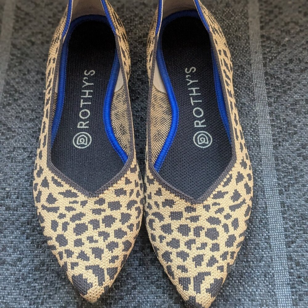 Leopard Print Pointed Toe Rothy's Size 8.5 - image 2